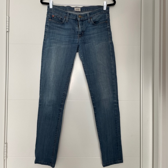 Hudson Jeans blue denim pants low rise straight leg skinny fit classic trendy 27 - Picture 8 of 15